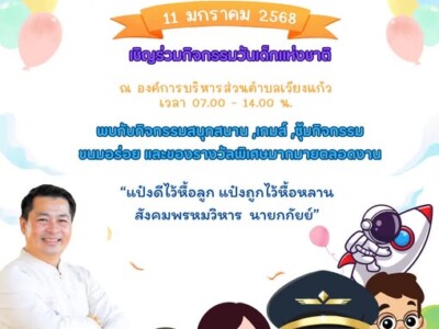Read more about the article องค์การบริหารส่วนตำบลเวียงแก้ว ได้จัดกิจกรรมงานวันเด็กแห่งชาติ ในวันเสาร์ที่ 11 มกราคม 2568