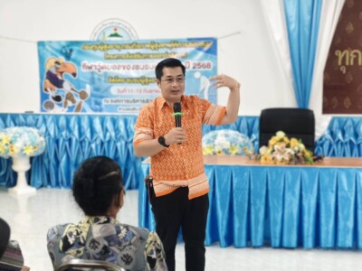 Read more about the article โครงการส่งเสริมการออกกำลังกาย กีฬาวู๊ดบอลของชมรมผู้สูงอายุปี 2568 ซึ่งจัดโดยชมรมผู้สูงอายุ อำเภอลี้ ณ ห้องประชุมพรหมวิหาร องค์การบริหารส่วนตำบลเวียงแก้ว