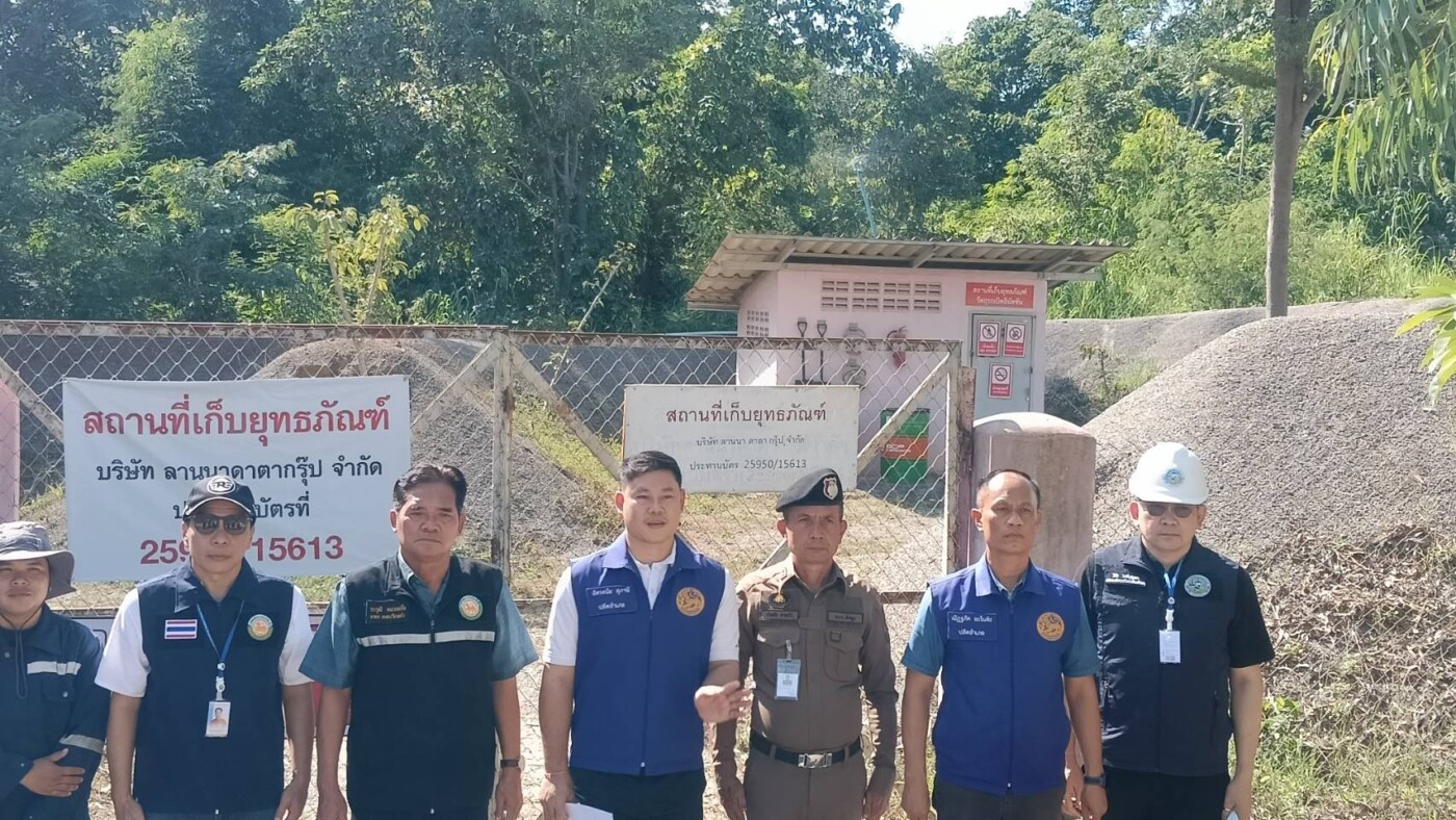 Read more about the article ลงพื้นที่ดำเนินการตรวจสอบสถานที่เก็บรักษาวัตถุระเบิด ณ บริษัท ลานนา ดาตา กรุ๊ป จำกัด เลขที่ 129 หมู่ที่ 8 ตำบลแม่ตืน อำเภอลี้ จังหวัดลำพูน